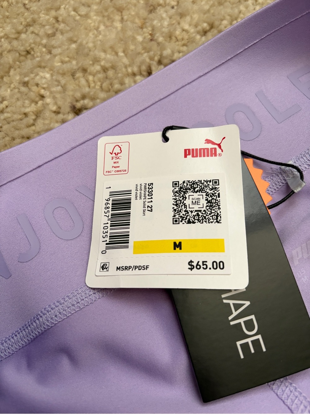 NWT Puma PWR Shape Golf skort size medium (177) - Picture 4 of 10